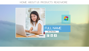 Modern emaze business card template