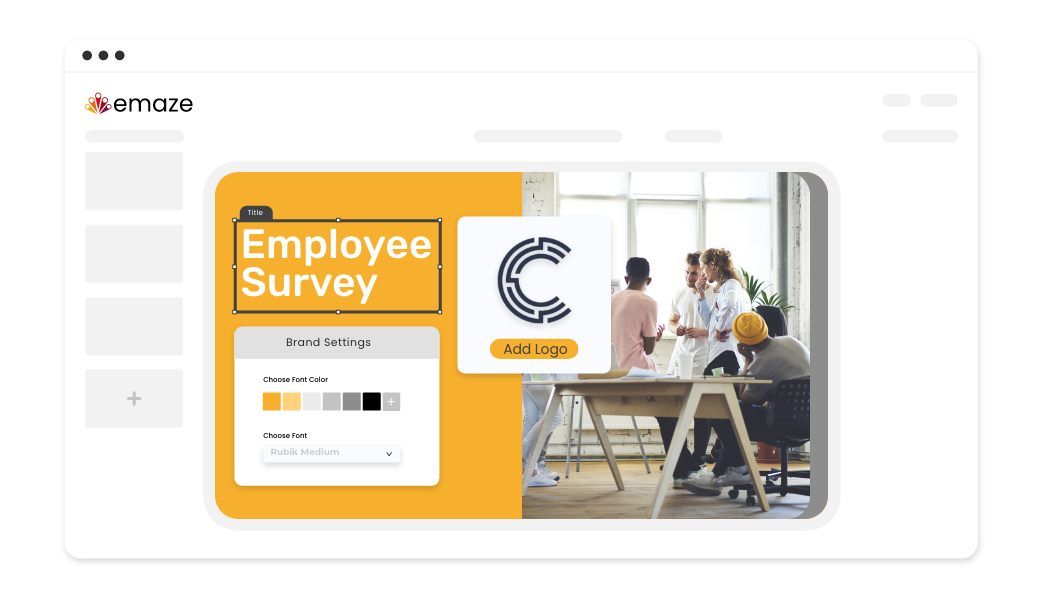 Branded survey design