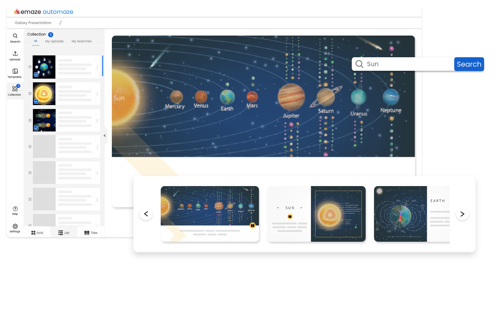 Digitized library collections shared as interactive creations